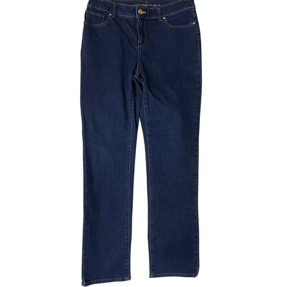 Chico's So Slimming Slim Jeans Size Chicos 0Regualr (US Small 4) Blue - Picture 1 of 11